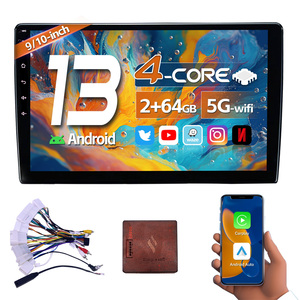 Estéreo 2 + 64G Android 13,0 Panel de <span class=keywords><strong>Radio</strong></span> de coche navegación GPS Carplay reproductor Multimedia CN326 4 Core Universal <span class=keywords><strong>Simple</strong></span> suave y KS 9" - Product Image 2
