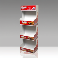 Support de présentation au sol en carton ondulé imprimé offset CMYK 4C YIZE FD1243-7 sur mesure pour la promotion de jouets en magasin