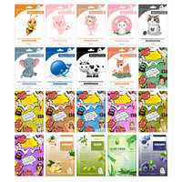 Gezichtsmasker bulk groothandel cartoon fruit design hydraterend vochtinbrengend verstevigend essence masker voor gebruik in beautysalons