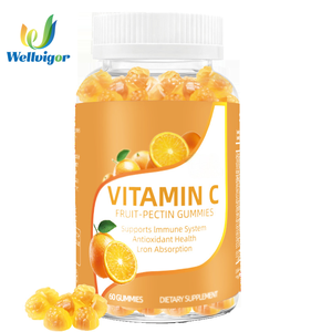 Gomitas de Vitamina C con <span class=keywords><strong>Ácido</strong></span> <span class=keywords><strong>Ascórbico</strong></span> para Energía, Marca Privada OEM, Suplemento para Adolescentes y Adultos, 60 Unidades - Product Image 1