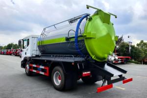 4×2 Dongfeng D9 Septic Vacuum Truck ,12m³ Sewage Tank, Optional Carbon/Stainless Steel Tank, Select Local or Import Vacuum Pump - Product Image 6