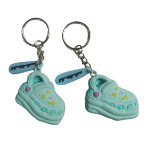 Thiết kế tối giản hình trái tim PVC cao su Keychain quảng <span class=keywords><strong>c</strong></span>áo mở chai và Ampoule Cutter phụ kiện - Product Image 2