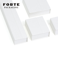 Boîte à bijoux magnétique à double porte FORTE, nouveau design, haute qualité, logo personnalisé pour l'affichage des bijoux