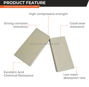 Ladrillo <span class=keywords><strong>Refractario</strong></span> Resistente a Ácidos para Plantas Químicas, Ladrillo Resistente al Calor y Ácidos, 15 mm, 25 mm, 30 mm, Baldosa Refractaria a Prueba de Ácidos - Product Image 3