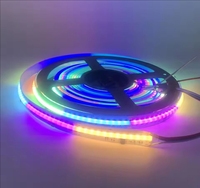 Bande LED adressable WS2805 SPI FCOB RGBCCT non étanche IP30, pixels adressables, DC24V, 840 LED, lumières FOB COB, PCB 15MM
