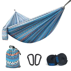 Camping Accessories Custom Logo Beach Gear Ultralight Fold 240T Polyester Pongee Outdoor Portable Hitch Tree Hammock Swing