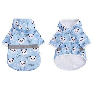 Impermeabile Stampato per Animali Domestici con Striscia Riflettente, Abbigliamento Impermeabile con Cappuccio per Cani di Piccola e Media Taglia, Teddy Bear - Product Image 5
