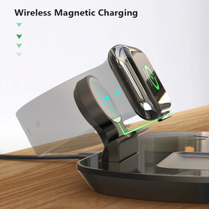 3IN1 cargador inalámbrico para los <span class=keywords><strong>Airpods</strong></span> Pro reloj teléfono móvil inalámbrico de carga rápida de tres-en-uno inalámbrico cargador estación - Product Image 5