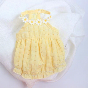 Lindo Vestido de Verano para <span class=keywords><strong>Gatos</strong></span> con Estampado de Puntos Amarillos, Falda de Poliéster para Mascotas, Ropa para <span class=keywords><strong>Gatos</strong></span> Británicos de Pelo Corto y Ragdoll - Product Image 1