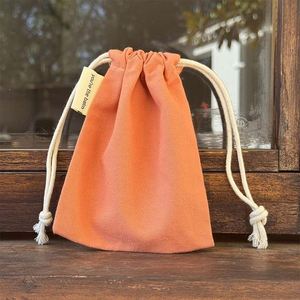 Custom Logo Promotional Recycled Organic Cotton Muslin <b>Canvas</b> Fabric Drawstring Dust Bag Biodegradable High Quality Pouch - Product Image 3
