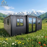 Conteneur mobile extensible à toit en pente de 20 pieds en acier galvanisé Q355, bureau temporaire, bâtiment de bureau moderne et utilisation hôtelière