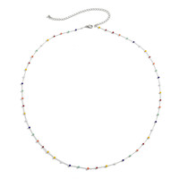 Chaîne de corps sexy en acier inoxydable plaqué or 18 carats, étanche, avec perles de verre colorées, pour collier, bracelet, ceinture et chaîne de taille