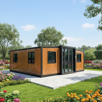 Kit de bungalow mobile à montage rapide, 2 chambres, maison conteneur pliable et extensible de 20 pieds, HUAYING, design moderne imperméable, hôtel