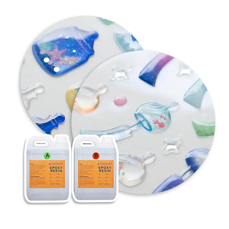 Eco-friendly Clear Liquid Bubble-free Anti-UV Crystal Epoxy Doming Resin for 3D Stickers