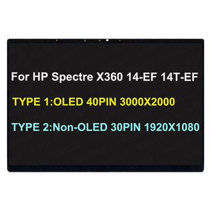 GBOLE para <span class=keywords><strong>HP</strong></span> Spectre X360 14-ef 14-ef0022na 14-ef0024na WUXGA + Laptop LED LCD <span class=keywords><strong>Pantalla</strong></span> táctil Asamblea 3000x2000 FHD - Product Image 1