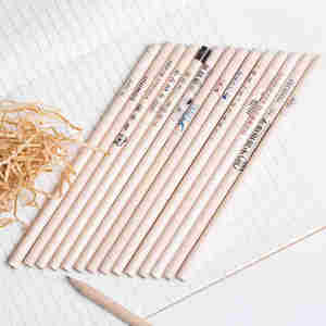 Pensil Promosi Kantor Bisnis Hadiah Custom Logo Pensil Berlogo Cetak China Pensil Sekolah Pensil Kayu - Product Image 4