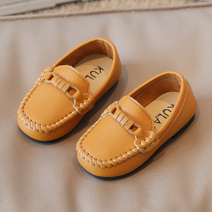 Wholesale Spring Summer Boys and Girls Antislip Bean Children's Loafer <strong>Shoes</strong> <strong>Velcro</strong> Outdoor Slip-ons Casual Kids Leather <strong>Shoes</strong> - Product Image 3