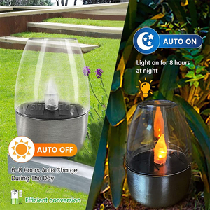 Lámpara Solar <span class=keywords><strong>para</strong></span> Exteriores, Luz de Vela sin Llama, Impermeable, Lámpara de Mesa Portátil, <span class=keywords><strong>Velas</strong></span> Solares LED, Luz de Jardín <span class=keywords><strong>para</strong></span> Césped, Camping, Fiesta - Product Image 3
