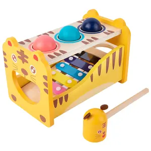 Gambang Pendidikan Bayi dan Palu Permainan Arcade Anak-anak Instrumen Musik Klasik Lainnya Piano Memukul Warna Mainan Penyortiran