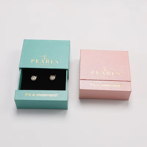 Cajas de Joyería Ecológicas de Cartón de Lujo Pequeñas para Pendientes, Anillos y Collares con Logotipo Personalizado - Product Image 2