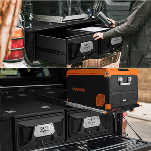 Organiseur de coffre de voiture étanche SAN HIMA UTE 4x4, tiroir multi-compartiments, rangement pour pick-up, tiroir de lit de camionnette, tiroir de véhicule de 700 mm - Product Image 6