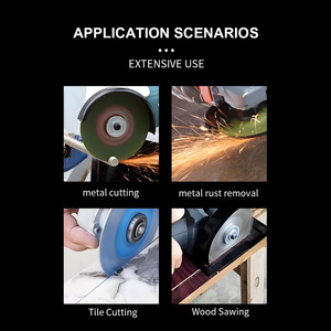 Kit de meuleuse d'angle sans fil industrielle 21V, outil électrique professionnel à couple élevé sans balais pour le meulage du béton et la découpe de l'acier - Product Image 6