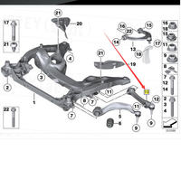31126794204 Bras de suspension inférieur droit avant en fonte argentée de haute qualité pour F10 F18 Série 5