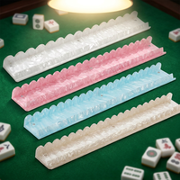 Organisateur de Mahjong Magnétique de Luxe Personnalisé Écologique de 20 Pouces à Bords Ondulés pour 4 Joueurs, en Acrylique Durable, pour Tuiles Américaines