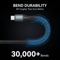 Câble tressé USB-C vers USB-C 60W, charge rapide PD, transfert de données Type-C pour iPhone 17/16 Pro Max, Samsung S26, MacBook
