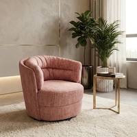 Fauteuil pivotant français direct usine, mignon et élégant, pour petit appartement ou hôtel, vente en gros, fauteuil de loisirs personnalisé