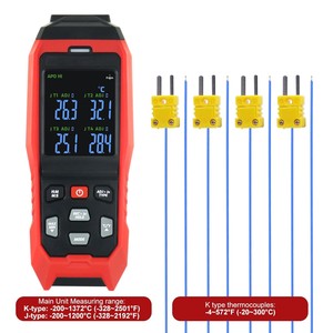 เครื่องบันทึกข้อมูลเทอร์โมมิเตอร์แบบเทอร์โมคัปเปิล 4 ช่องสัญญาณ ดิจิตอลชนิด K บันทึกข้อมูลได้ 5000 กลุ่ม โปรแกรมบันทึกได้ ช่วงการวัด -328~2501F พร้อมพอร์ต USB - Product Image 5