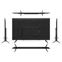 TV LED inteligente Android 4K sin marco en producto OEM negro con pantalla de panel UHD 75 65 55 43 40 32 pulgadas opciones