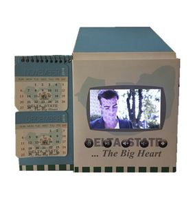 Promotion Calendar Video Brochure LCD Digital Display Card Business Gift Made of Paper with Offset Printing Custom Invitation