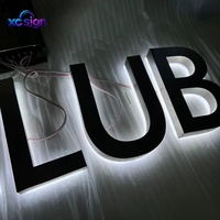 Enseigne LED 3D rétroéclairée en acier inoxydable personnalisée de qualité supérieure, compatible HomeKit, transformateur CA, télécommande, pour bureau et mariage, IP65