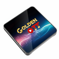 Boîtier TV Android Ott Golden TV98 Series Allwinner H313 4 Go de RAM 32 Go de ROM Double Wi-Fi LAN 100M 1080P Prise en charge Android 14 Lecteur IPTV
