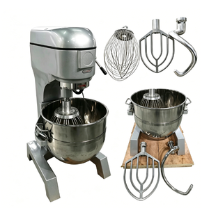 Mélangeur commercial en acier inoxydable, batteur planétaire multi-vitesses pour pâtisserie, fouet à œufs pour gâteaux, pain et pâtisseries - Product Image 1