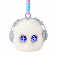 Peluche interactive intelligente AI mignonne avec fonction vocale, compagnon parlant, animaux en peluche avec yeux LED et fonction tactile pour enfants