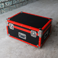 SHTX, equipo de escenario de dimensión personalizada, estuche de vuelo de transporte con interior de espuma, estuche de vuelo de aleación de aluminio duro con ruedas/freno