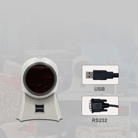 Escáner de Código de Barras de Escritorio Omnidireccional con Cable USB RS2321D de Alto Rendimiento Jingxin, con Sensor Láser Automático para Comercio Minorista
