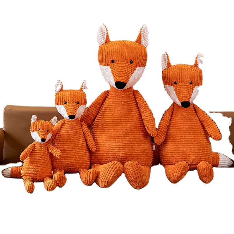 Plush Orange Fox Toy Super Soft Stuffed Animal for Kids