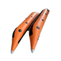 Personnalisé gonflable durable de PVC banane pontons tubes bouée pour pédale bateaux de pêche