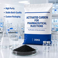 Charbon actif à haute teneur en iode pour la décoloration des solutions injectables pharmaceutiques et la purification des liquides
