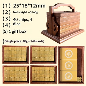 เครื่องประดับไพ่นกกระจอกขนาดเล็กงานฝีมือข้ามพรมแดนของตกแต่งระดับไฮเอนด์ทำเองทองคำแท้ - Product Image 5