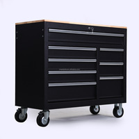 Chariot d'atelier robuste avec tiroirs anti-poussière pour outils et rangement