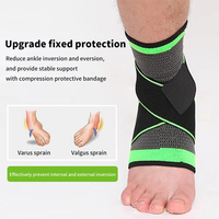 Orthèse de cheville respirante en nylon unisexe pour le sport – Soutien pour la tendinite d'Achille et la fasciite plantaire, soulagement de la douleur au talon