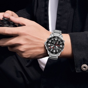 Nuevo Reloj SMAEL de Acero Inoxidable para Hombre 6076, Relojes Analógicos Digitales, Relojes de Cuarzo a Prueba de Agua, Relojes de Moda - Product Image 5