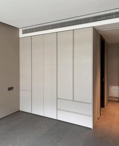 Armario doble de estilo moderno con material de puerta de MDF de diseño en línea para muebles de dormitorio de hogar o hotel para uso en apartamentos - Product Image 6