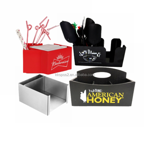 حامل مناديل المائدة والمناديل المقاومة للصدأ خشبي ABS أسود بتصميم أصلي إكسسوارات ديكور البار العصرية الترويجية - Product Image 4