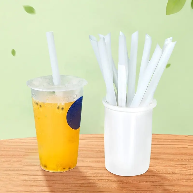 Disposable Plastic Drinking Straws For Bubble Tea Milk Tea Party Fancy PP Straws made in China bamboo