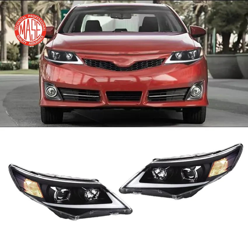 Czjf Animatie Sequentiële Voorlichten Amerikaanse Modellen Koplampen Led Auto Koplamp Voor Toyota Camry 2012 2013 2014